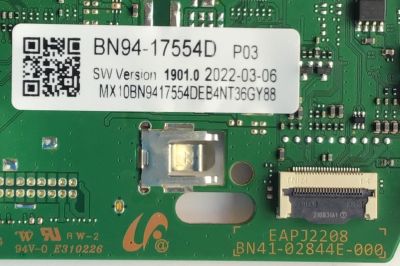 MAIN PARA TV SAMSUNG / NUMERO DE PARTE BN94-17554D / BN41-02844E-000 / BN97-19608D / BN9407554D / PANEL CY-SA055HGLV4H / MODELO UN55AU8000FXZA FF18	 - Imagen 2